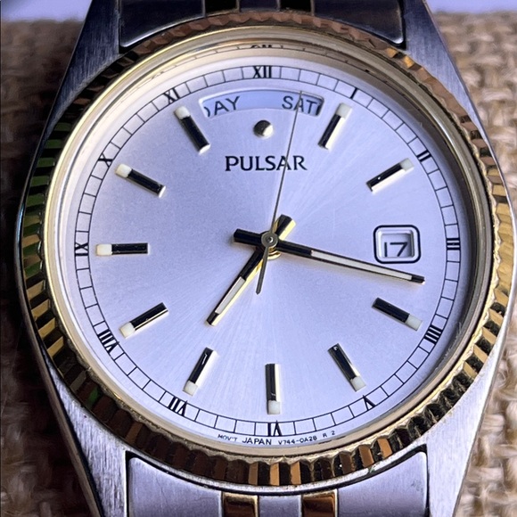 1998 Mens Pulsar by Seiko V744-0A20 President Watch **READ*** - Picture 3 of 6